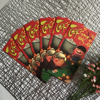 Bộ 6 bao lì xì Tết sum vầy