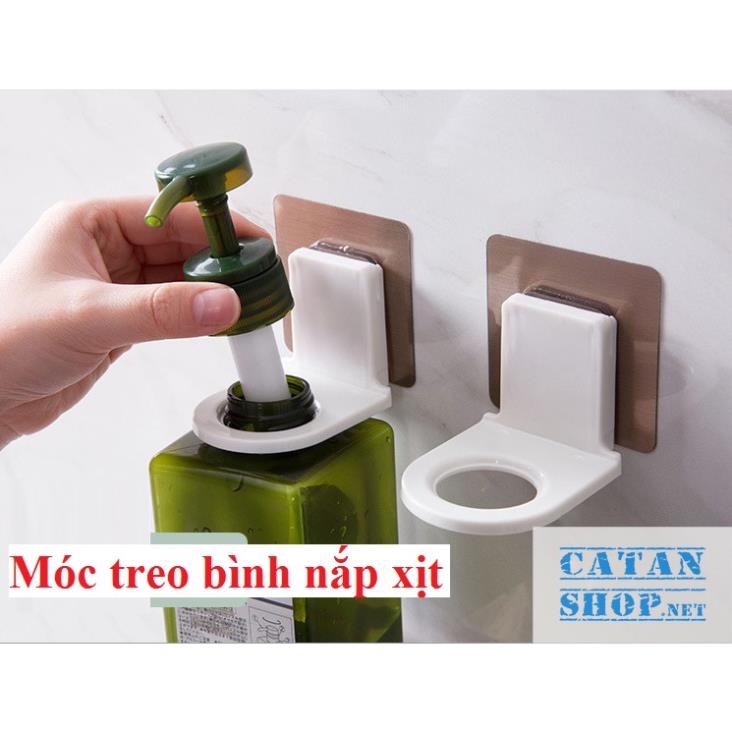 Móc Dán Tường Treo Bình Nước Rửa Tay Dầu Gội Đầu Sữa Tắm Siêu Chắc