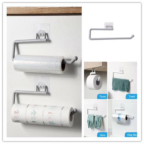 Giá Đỡ Cuộn Giấy Vệ Sinh Tự Dính Không Cần Đục Lỗ Cho Nhà Bếp / Phòng Tắm