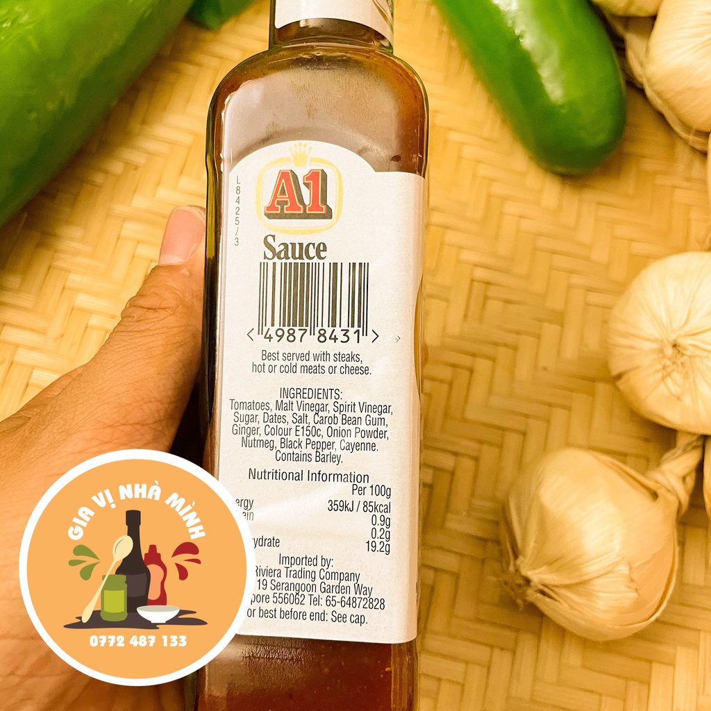 SỐT A1 ORIGINAL - SỐT ƯỚP BÒ BÍT TẾT -CHAI 240GR