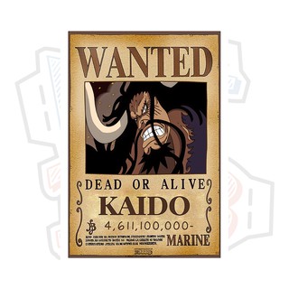 Poster truy nã Tứ Hoàng Kaido Bách Thú - One Piece