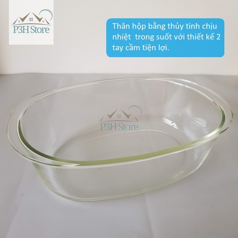 Hộp thủy tinh chịu nhiệt Lock&Lock dung tích 4L với 5 màu nắp tặng kèm túi giữ nhiệt LLG890