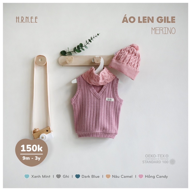 Hrnee Mũ len cực xinh cho bé trai bé gái size 12-4Y