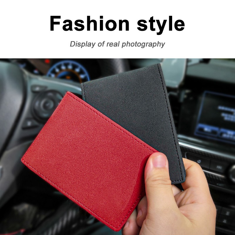 Ví Da Lộn Đựng Thẻ / Giấy Phép Lái Xe BMW Ốp