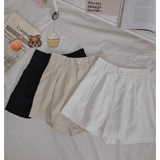 Quần short thô mềm cài cúc cạp chun tag 025 the.sweaterweather TSW