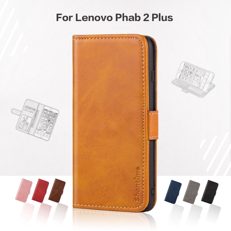 Bao da điện thoại từ tính dạng ví cho Lenovo Phab 2 Plus