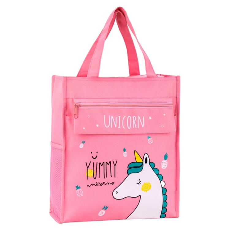 Túi vải đi học SOLANO túi xách đi học thêm chống nước họa tiết hoạt hình dễ thương FB-001420