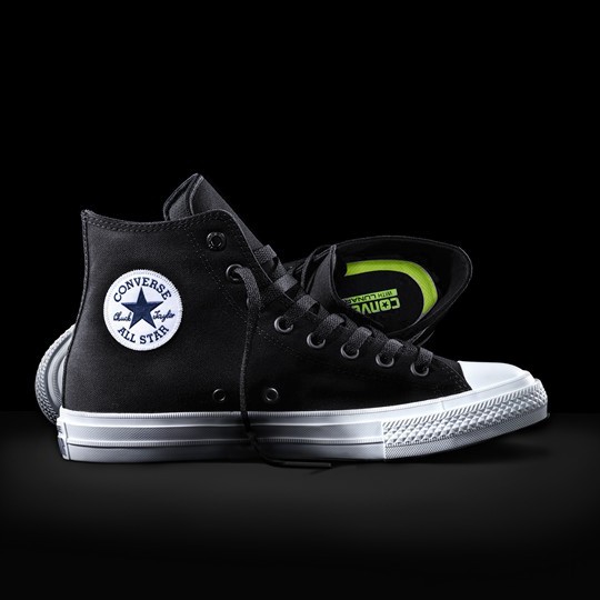 Giày Chuck II AllStar Classic Màu Xám Đậm Cổ Cao Nữ