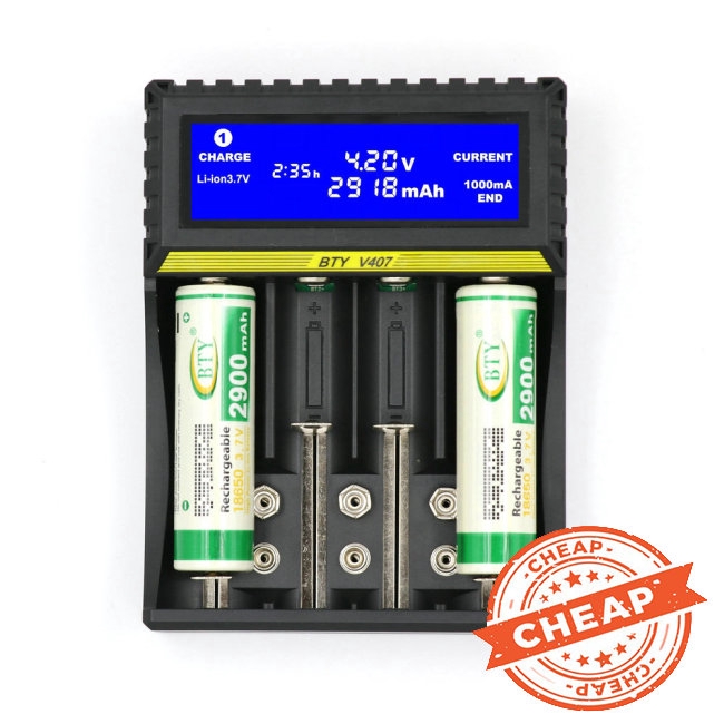 Bộ Sạc Pin Li-Ion Li-Fe Ni-Mh Ni-Cd Thông Minh Cho 18650 26650 6f22 9v Aa Aaa