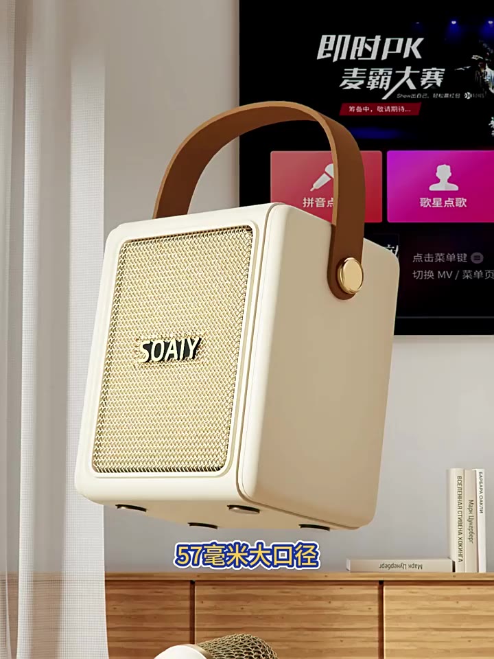Loa Bluetooth và micro karaoke không dây SOAIY SK9 ca hát ngoài trời cho gia đình | BigBuy360 - bigbuy360.vn