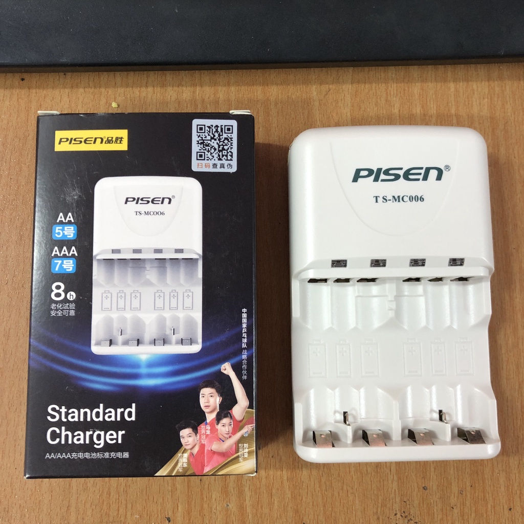 Củ sạc pin Pisen TS-MC006 sạc pin AA hoặc AAA