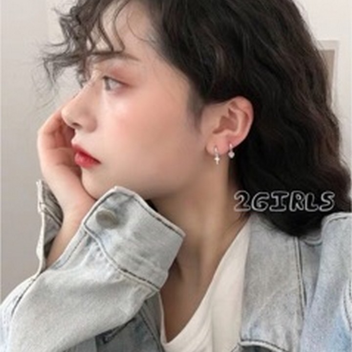 Khuyên tai Vòng bướm trang sức phụ kiện nam nữ phong cách bông tai Hàn Quốc dễ thương