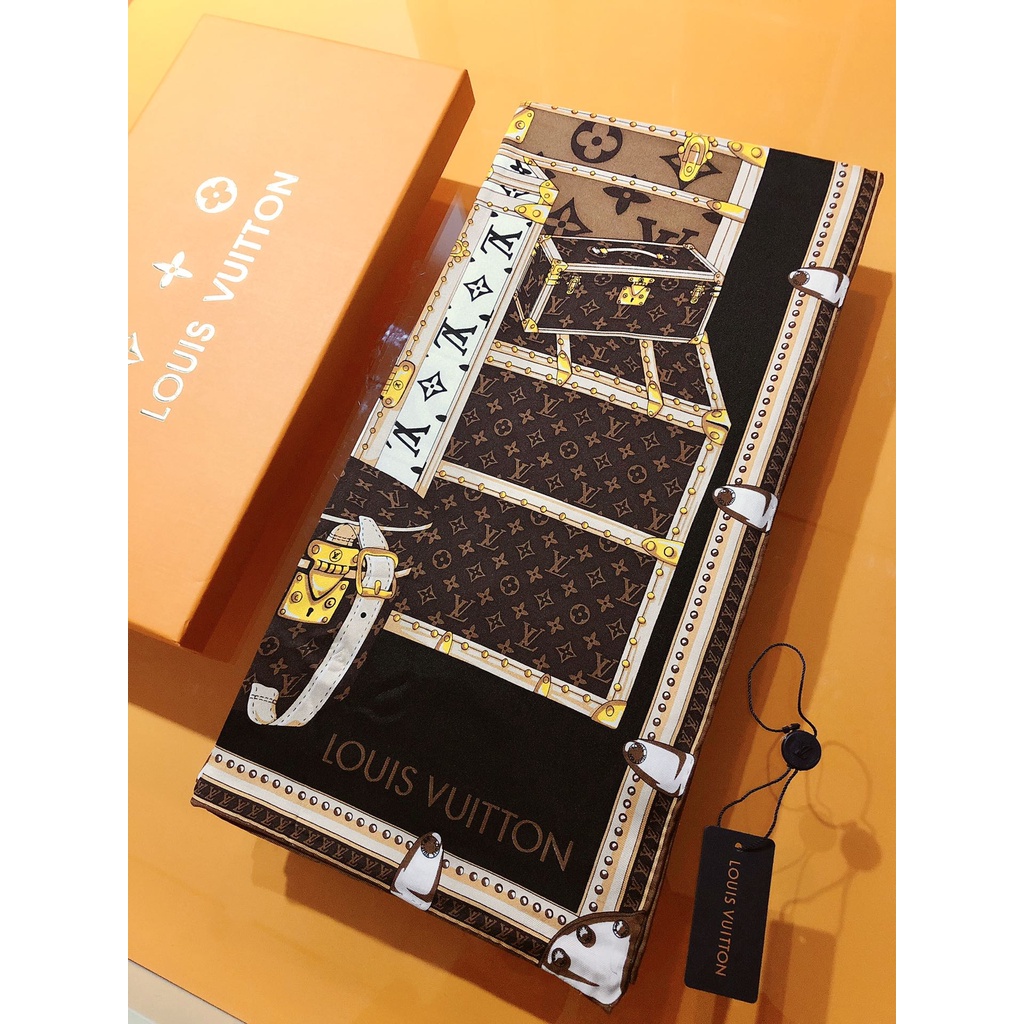 Khăn Choàng Cổ Vuông Bằng Lụa In Họa Tiết Cổ Điển Sang Trọng Cho Nữ