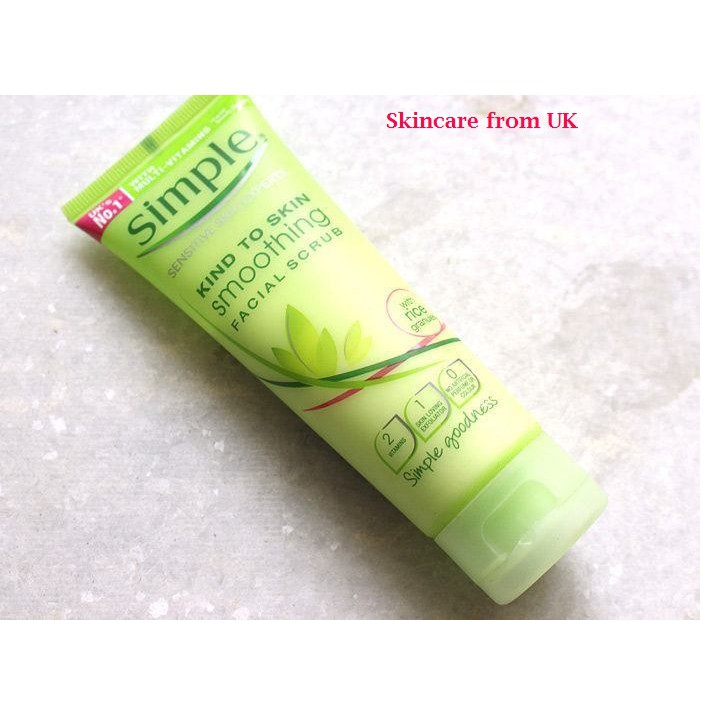 Tẩy Da Chết Dưỡng Ẩm Simple Kind to Skin Facial Scrub - Phù hợp mọi loại da - Moonchic Order