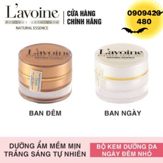Bộ kem ngày - đêm nhỏ L’avoine .Tặng son