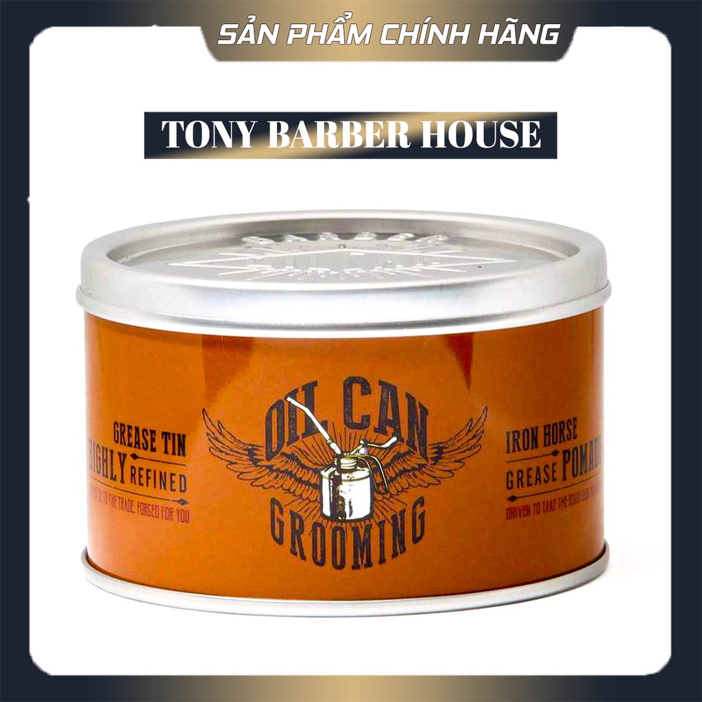 Pomade tạo kiểu tóc Oil Can Grooming Iron Horse Grease Pomade 100ml