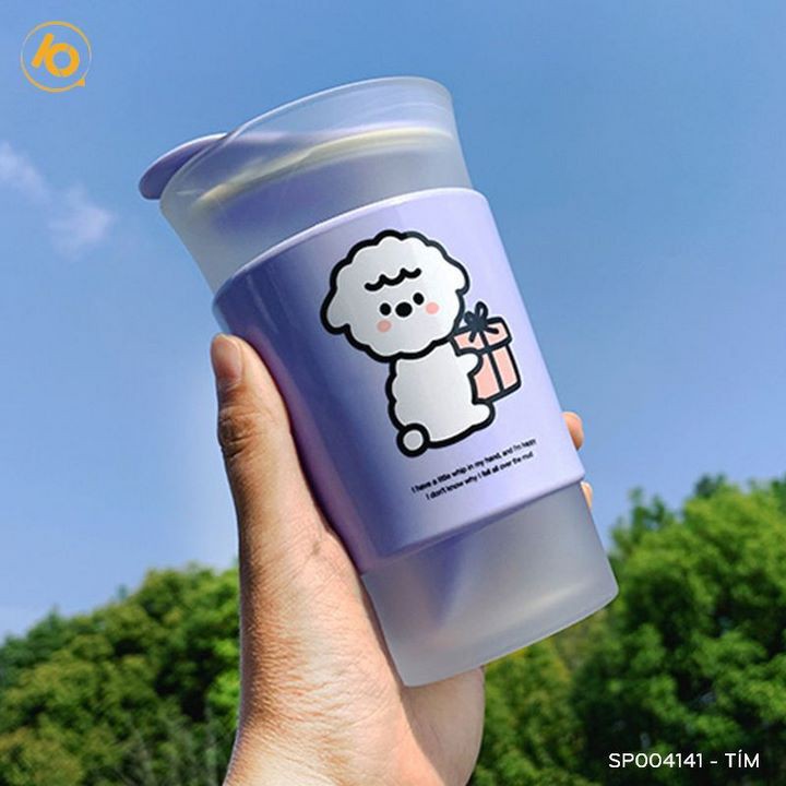 [Mã LIFESPIKE19 giảm 10% đơn 99K] Cốc thủy tinh uống trà, coffee hình cừu dễ thương 400ml - SP004142 | BigBuy360 - bigbuy360.vn