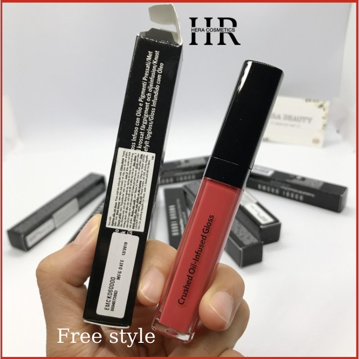 [TEM CHÍNH HÃNG] Son Bóng Dưỡng Ẩm Bobbi Brown 6ML Crushed Oil-Infused Gloss_Màu #Freestyle #Freespirit #slowjam