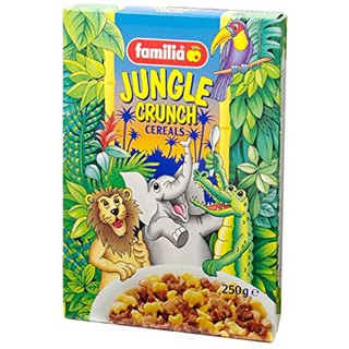 Ngũ cốc Socola, Vani và Mật ong hình thú cho trẻ em - Familia Cereals Jungle Crunch 250g