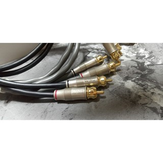 Dây av ra 2 hoa sen hitachi nhật lõi mạ bạc chống nhiễu dài 1m