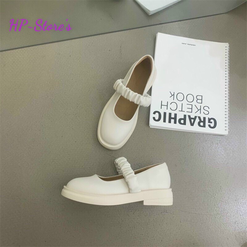 Giày Lolita Nữ Quai Chun, Quai Cài Đế 3 Phân