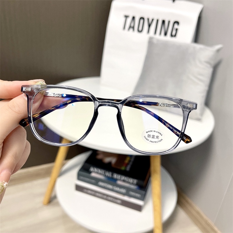Mắt Kính Gọng Vuông Trong Suốt Chống Ánh Sáng Xanh Thời Trang Hàn Quốc