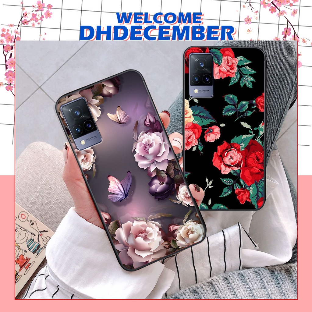 HOT SALE OFF ( 2 ỐP TẶNG 1 POP) Ốp lưng Vivo V21 5G in hình hoa tinh tế , mới mẻ DH DECEMBER
