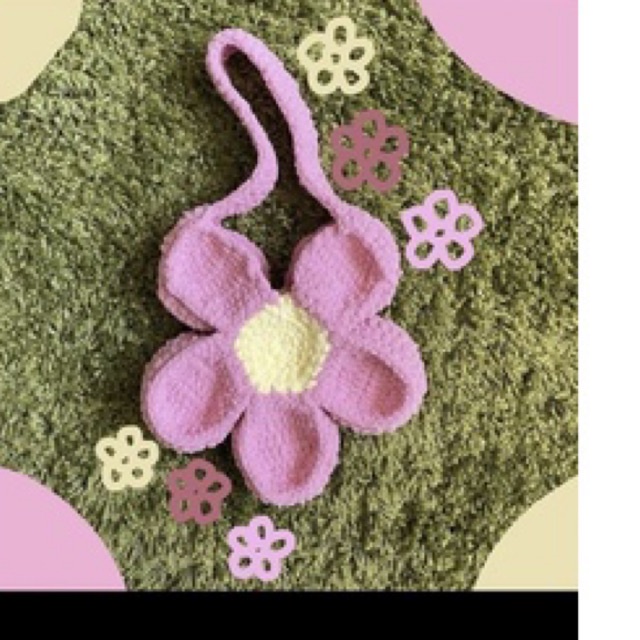 TÚI HOA DAISY. TÚI HOA HANDMADE BẰNG LEN 🌸