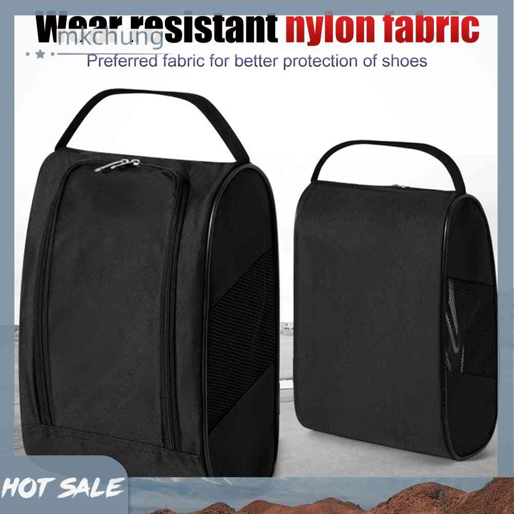 Túi Đựng Giày Chơi Golf Bằng Nylon Có Khóa Kéo Thoáng Khí