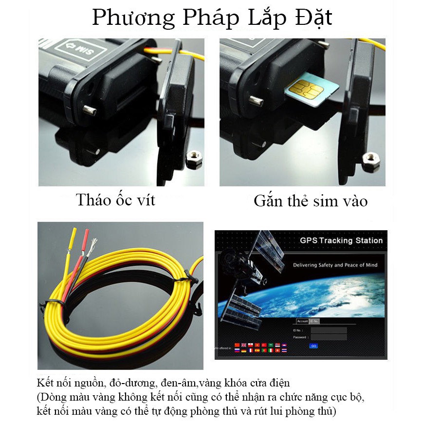 Thiết bị định vị GPS theo dõi ô tô xe máy chống nước chống trộm