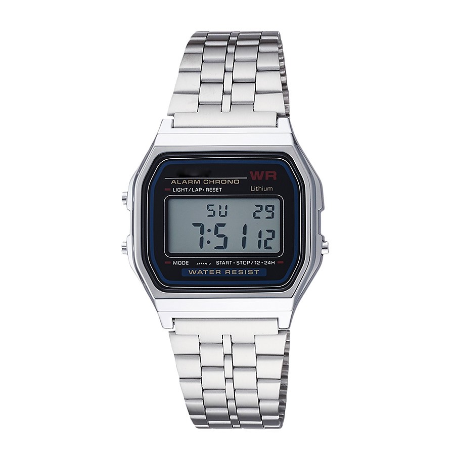 Đồng hồ nam, nữ A159W dây thép không gỉ , kiểu dáng cổ điển dành cho giới trẻ. Mini_watches | BigBuy360 - bigbuy360.vn