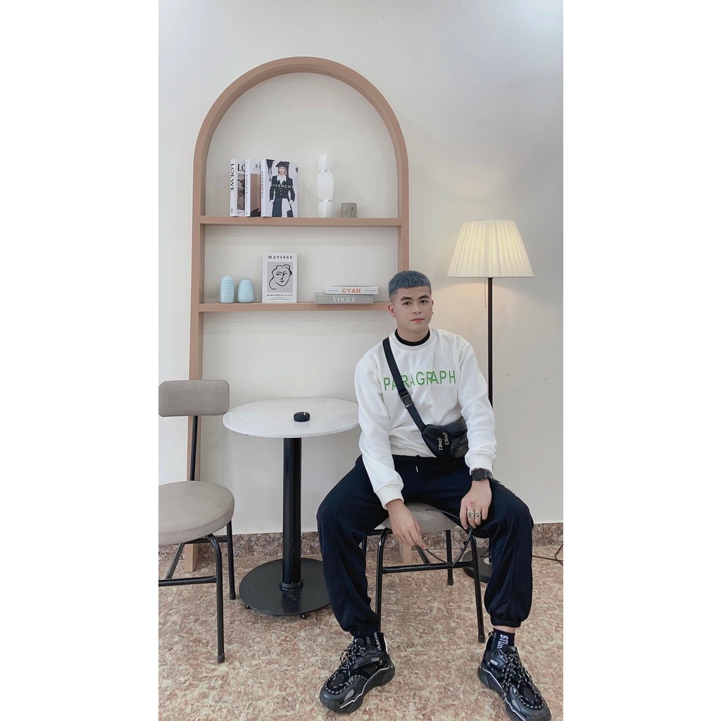 Áo nỉ swearter nam Paragraph cao cấp, áo thể thao thu đông in nổi 3D dành cho nam đủ size từ 45-80kg