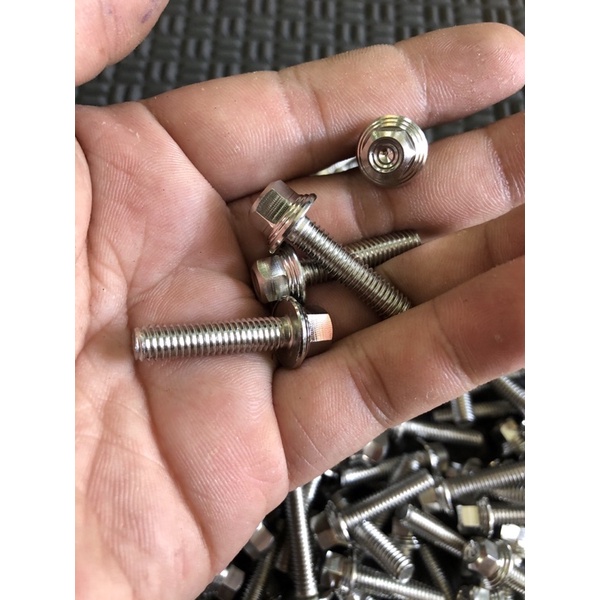 Ốc 6li inox 304 mẫu thái  từ 1phân đến 9phân gắn cho các dòng xe