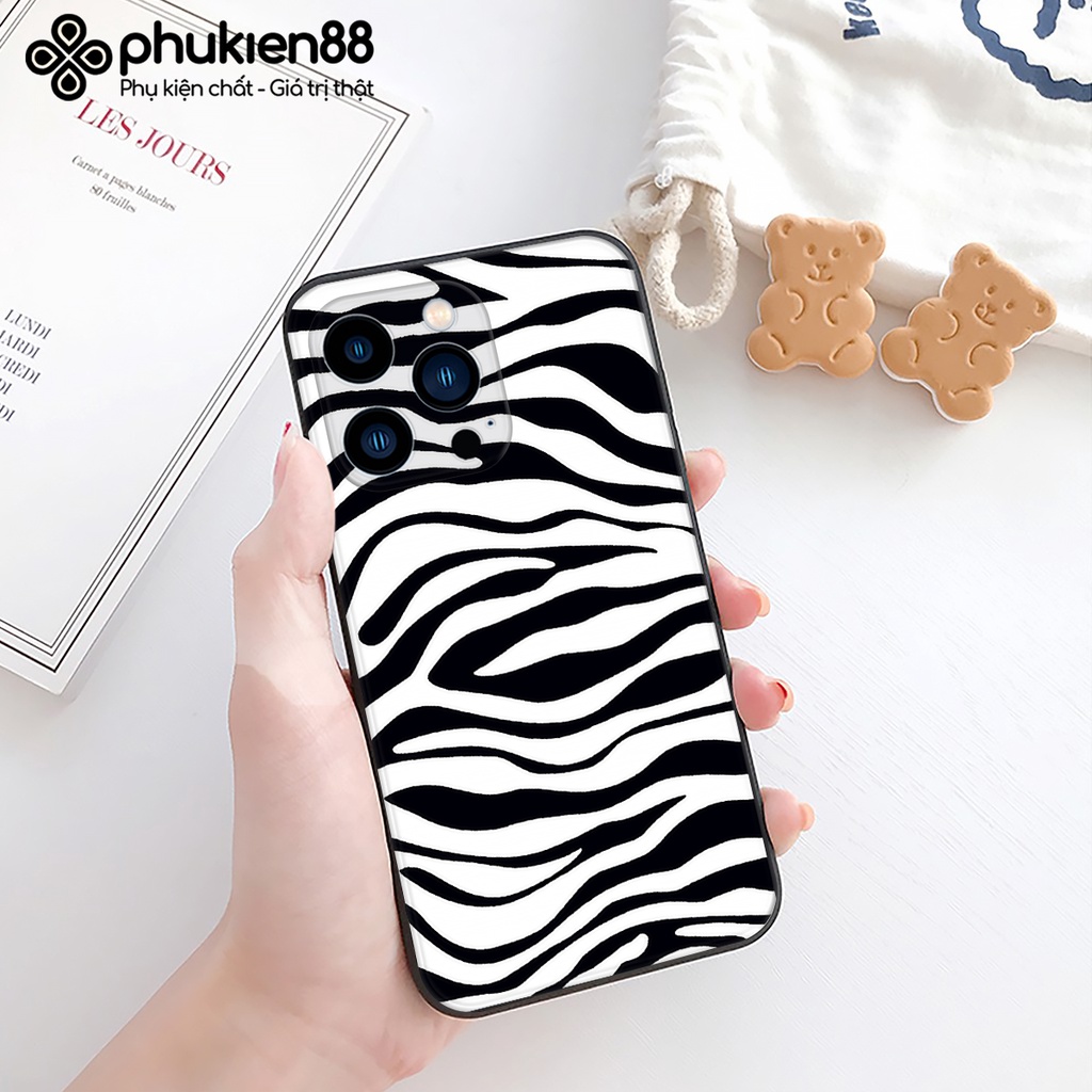 Ốp lưng ip Họa tiết vằn cạnh vuông 6/6plus/6s/6splus/7/7plus/8/8plus/x/xr/xs/11/12/13/pro/max/plus/promax
