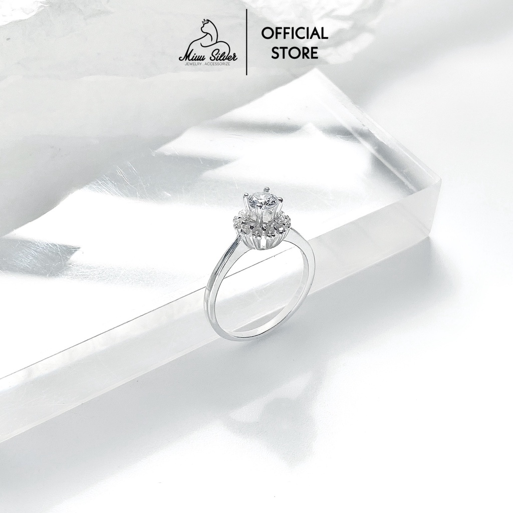 Nhẫn bạc nữ 925 Miuu Silver đính đá Sophia Ring