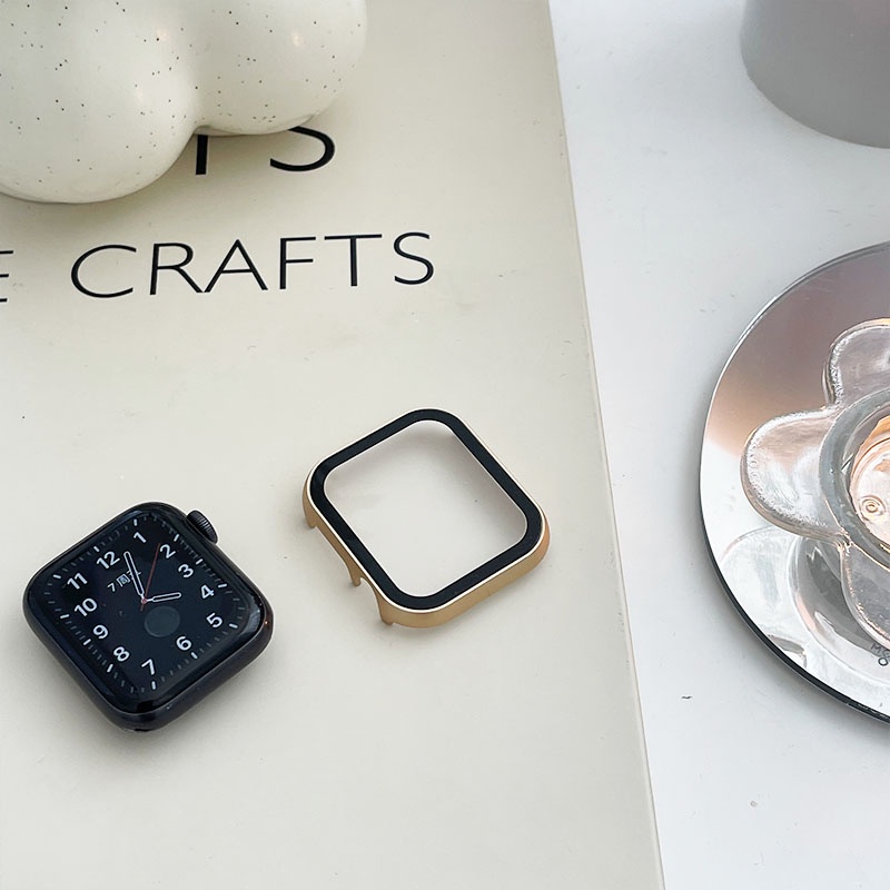 Ốp bảo vệ mặt đồng hồ thích hợp cho Apple Watch Series 6 Se 5 4 3 2 1 iWatch 42mm 38mm 44mm 40mm 2021