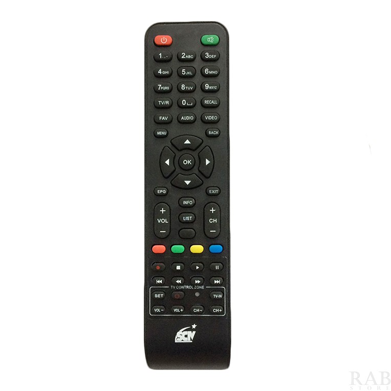 Remote SCTV nhiều chức năng, dễ điều khiển, tương thích nhiều sóng remote tivi thông dụng