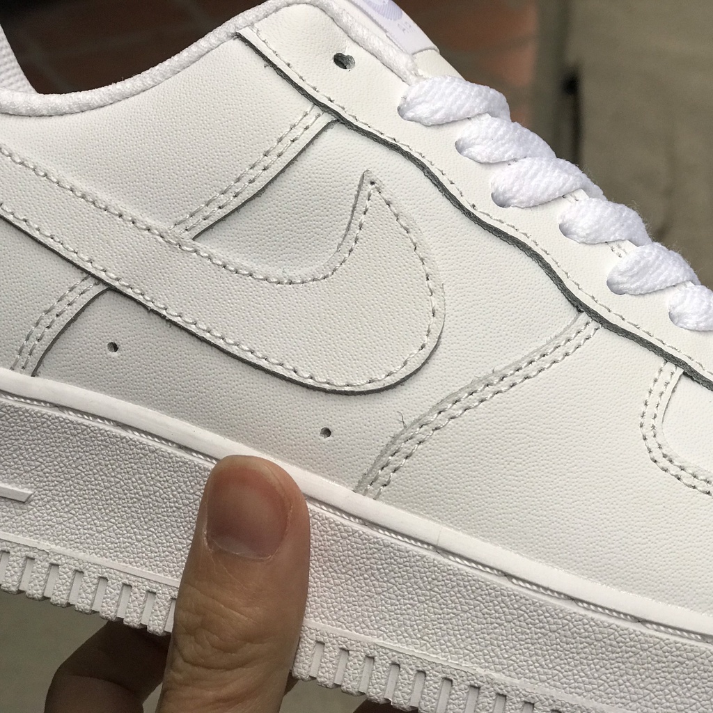 Giày thể thao AF1 Trắng nam nữ da miếng mới về, Giày air force one | BigBuy360 - bigbuy360.vn