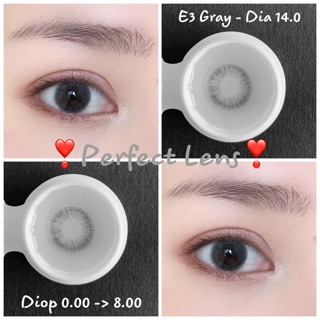 Link 2 (Giá 1 Chiếc) 14.0 (0.00->8.00) Lens E3 Gray - Kính Áp Tròng