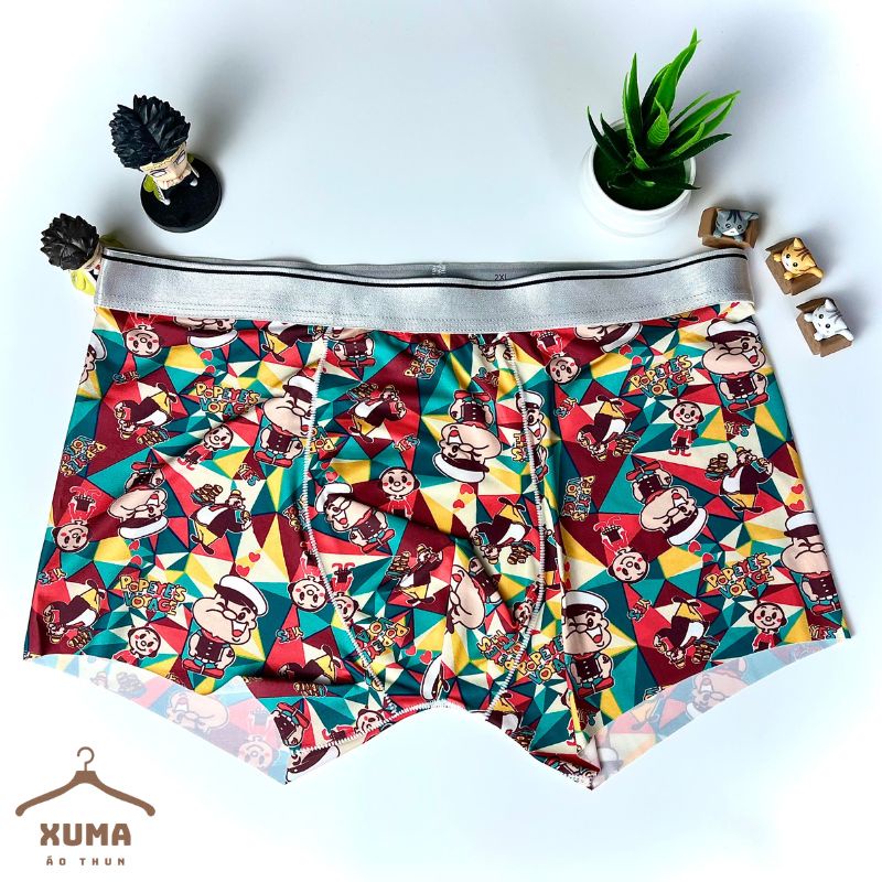 [ Ảnh tự chụp ] Quần sip quần lót nam hoạt hình thun lạnh siêu nhẹ co giãn 4 chiều khử mùi hiệu quả không xù không nhăn