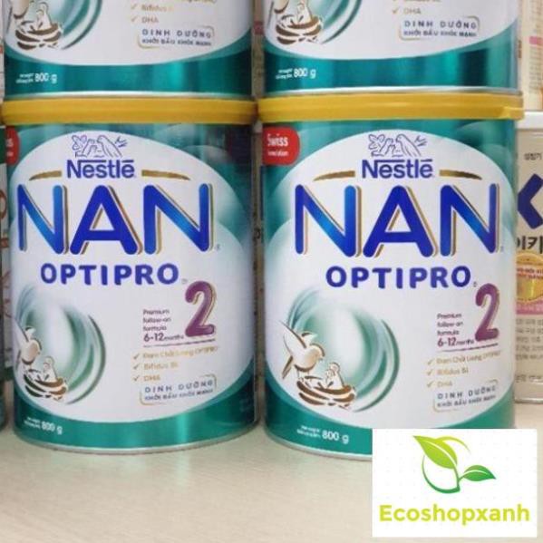 Combo 3 lon Sữa NAN OPTIPRO 2 Mẫu Mới 800g (Date 2021)