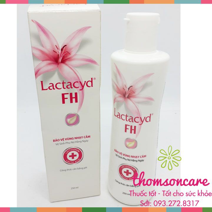 Dung dịch vệ sinh phụ nữ Lactacyd FH - Khử mùi - Bảo vệ da nhạy cảm - An toàn