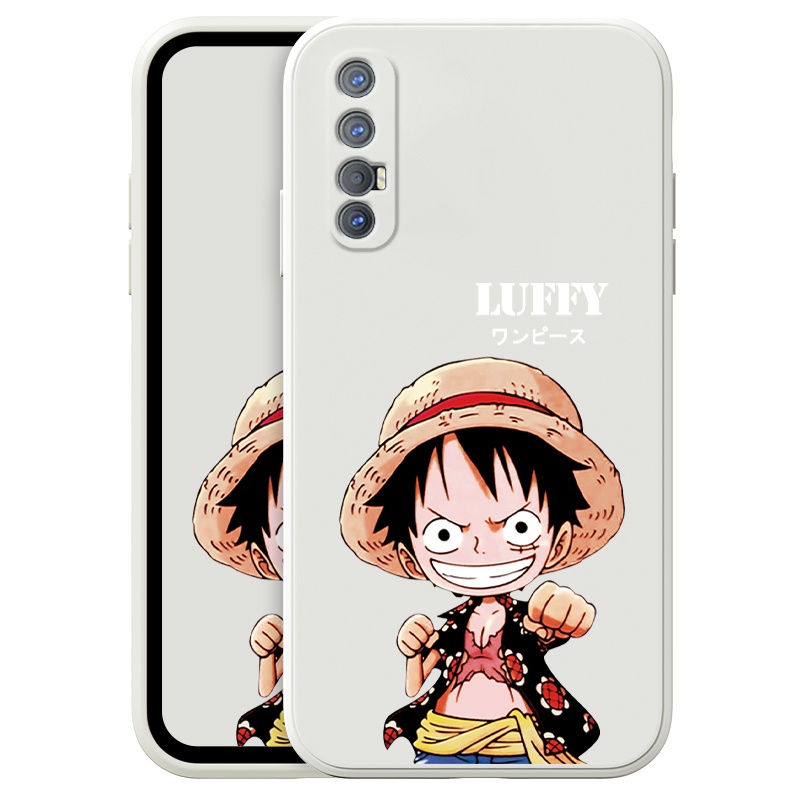 Ốp Điện Thoại Họa Tiết Luffy Dễ Thương Cho OPPO Reno 4 PRO 5G RENO6 4G Neo 3 PRO 5G Phone Casing Silicon Fashion Camera Lens Protector Full Cover simple Liquid silicone Cases