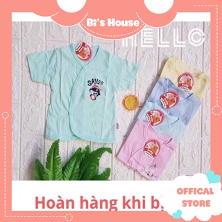 🌟[ TOP BÁN CHẠY ] Áo chục bé - Áo chục cộc tay cotton cho bé 3-8kg [ ẢNH THẬT ]🍀