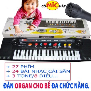 Đồ chơi cho bé đàn Organ MQ-3700 có mic cho bé