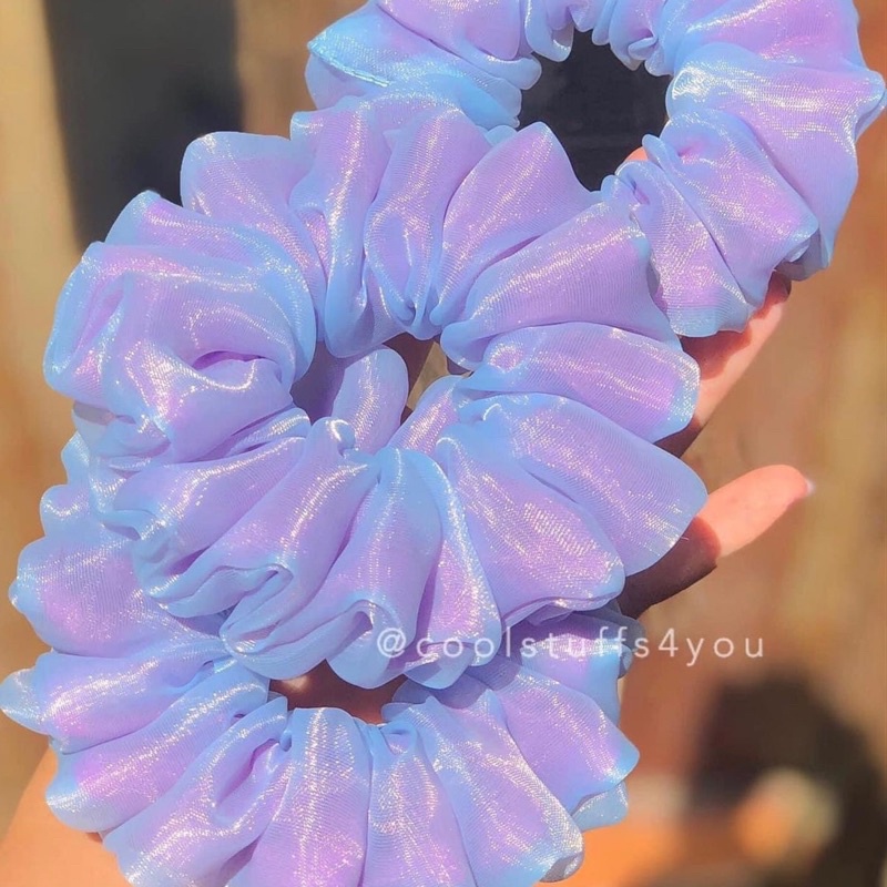 Đồ buộc tóc voan phồng 2 lớp thiết kế Grape  size thường