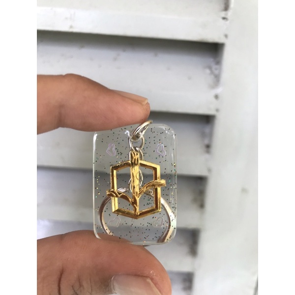 Móc khoá bộ đội resin trong suốt theo quân binh chủng hình ngôi sao, tròn, vuông 2-3cm