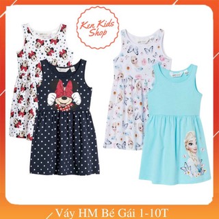 [H&M] Đầm Mickey và Elsa HM xuất  dư  cho Bé Gái ( Váy HM cho bé 2 -10 Tuổi)