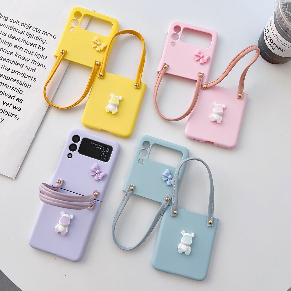 HOCE Ốp Điện Thoại Chống Sốc Có Dây Đeo Tay Cho Samsung Galaxy Z Flip 3 5G Z Flip 4 Z Flip4 Zflip4