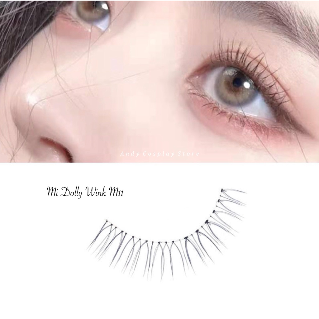 Mi giả trên M11 Dolly Wink thưa tự nhiên